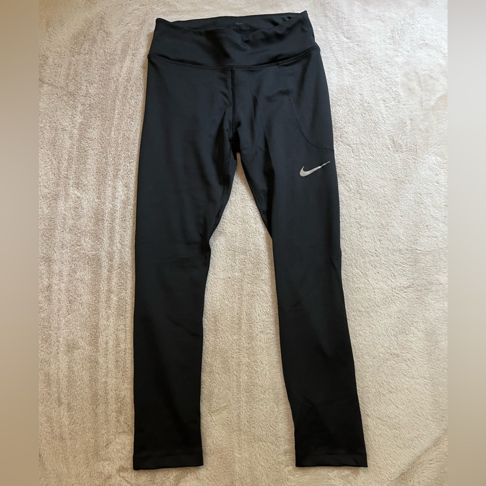 NIKE: Women’s “Dri-Fit” Leggings XS | black, pockets, high-waisted, compression